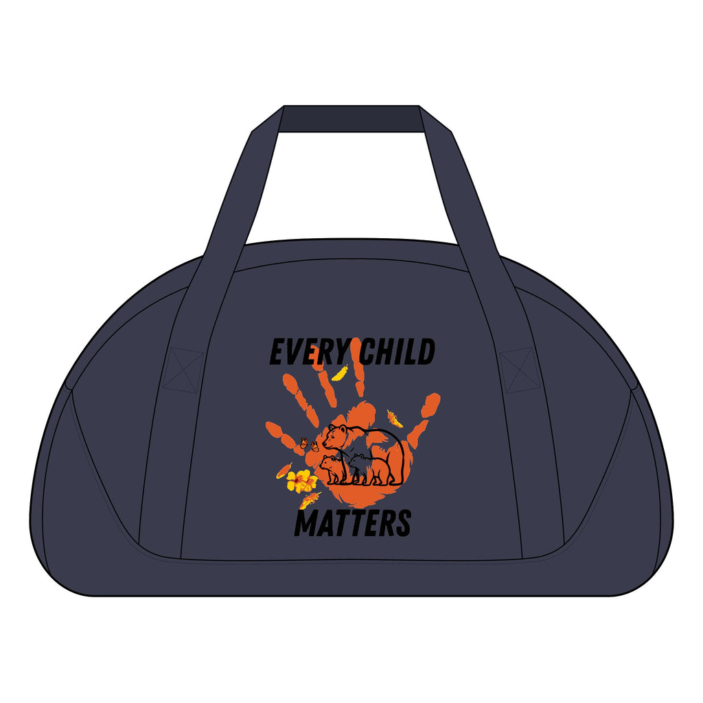 Every Child Matters Duffel Bag — Orange Handprint Awareness Accessory