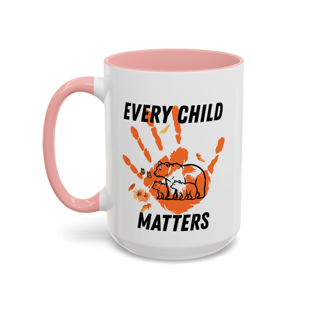 15/11oz Every Child Matters Accent Coffee Mug – Orange Handprint & Bear Memorial