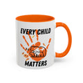 15/11oz Every Child Matters Accent Coffee Mug – Orange Handprint & Bear Memorial