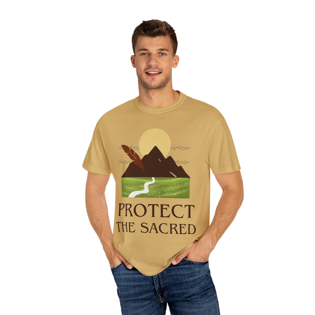Protect the Sacred T-Shirt — Mountain & Feather Environmental Justice Tee