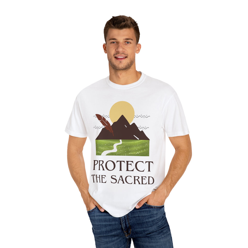 Protect the Sacred T-Shirt — Mountain & Feather Environmental Justice Tee