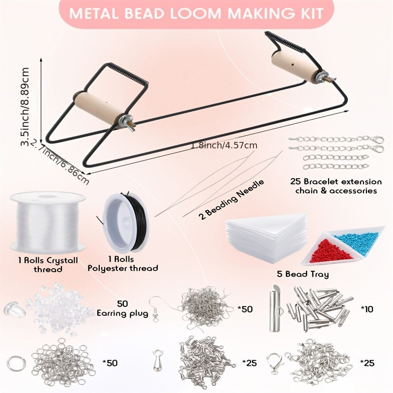 Bead Loom Kit 24000pcs Glass Seed Beads