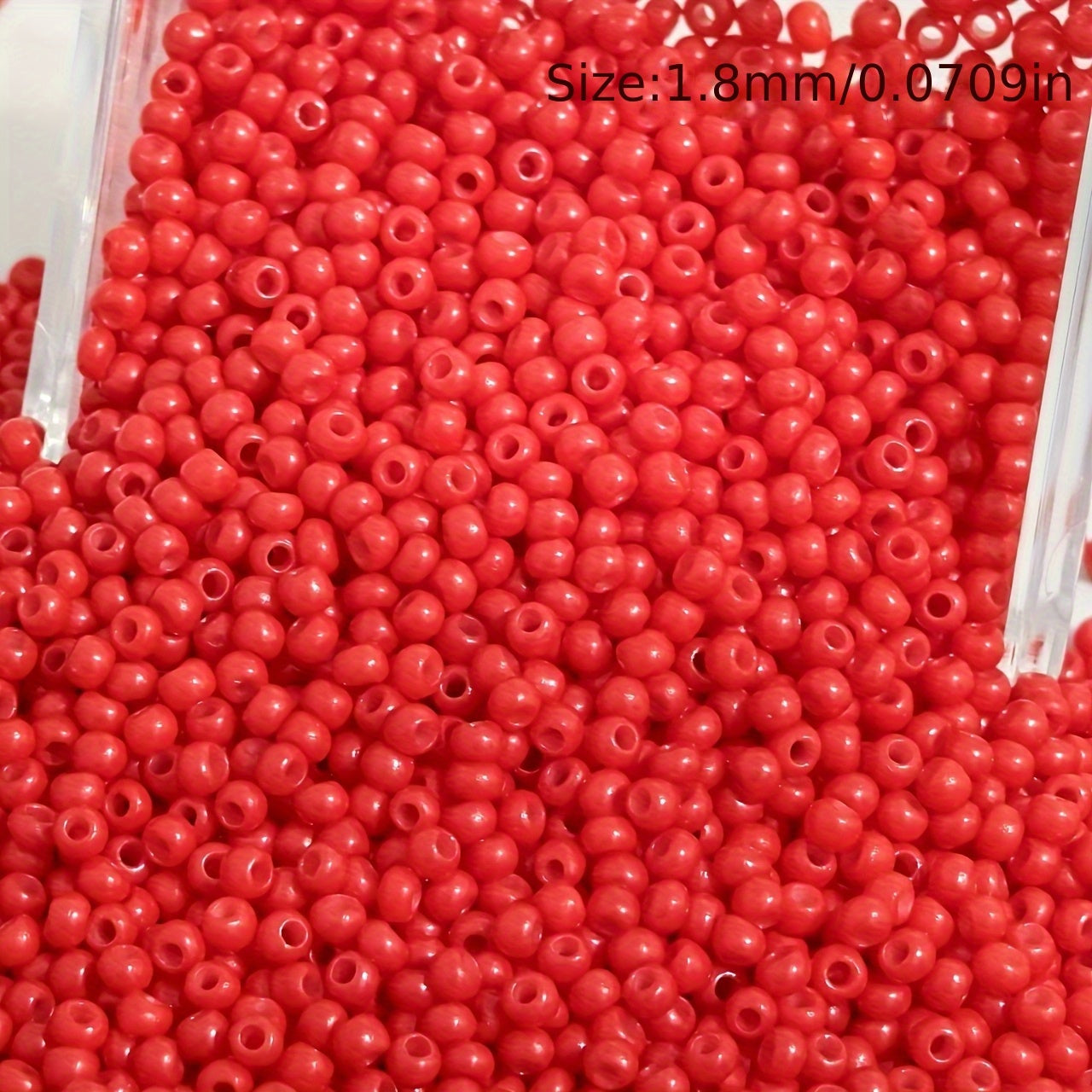 18,100pcs of 1.8mm mini solid color seed beads