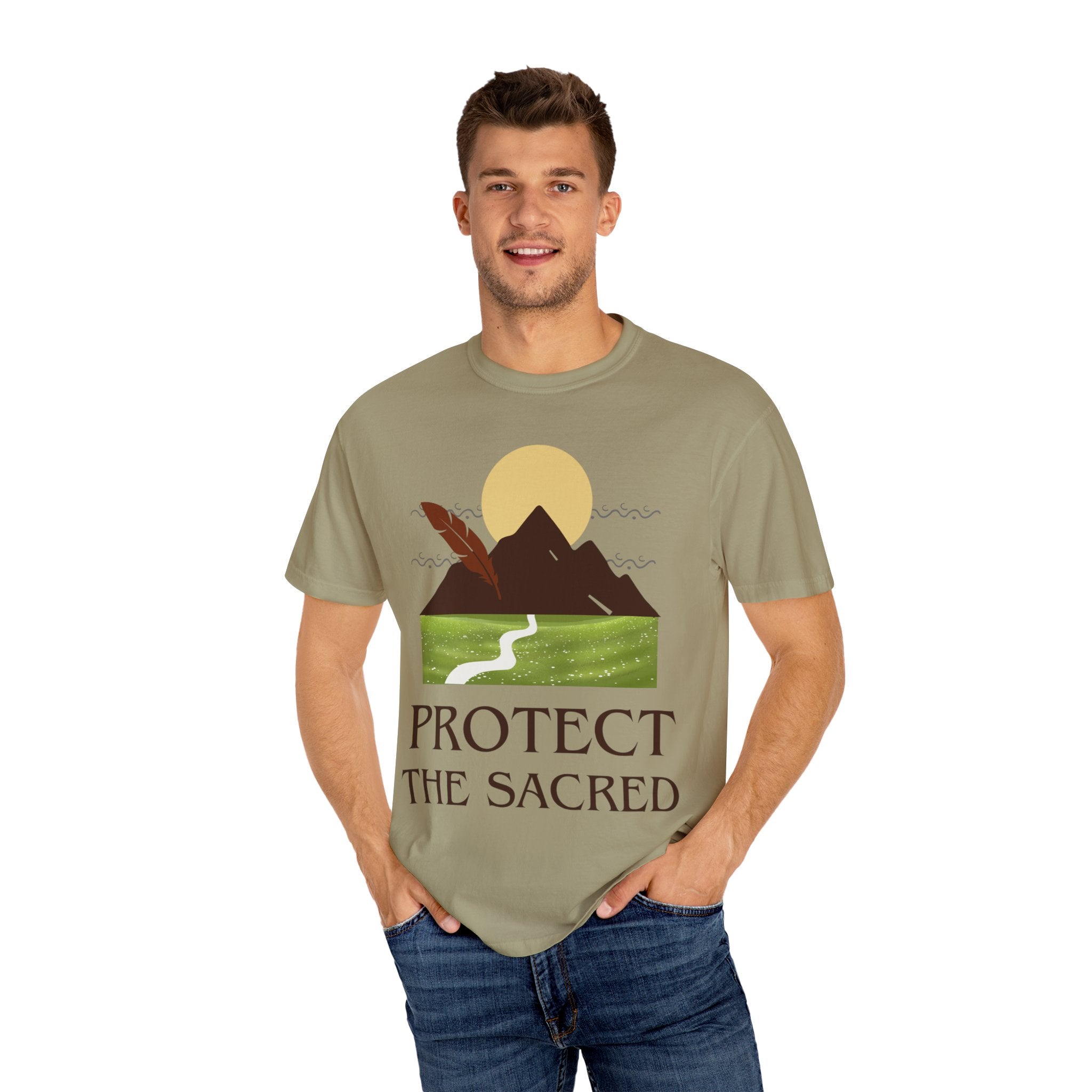 Protect the Sacred T-Shirt — Mountain & Feather Environmental Justice Tee