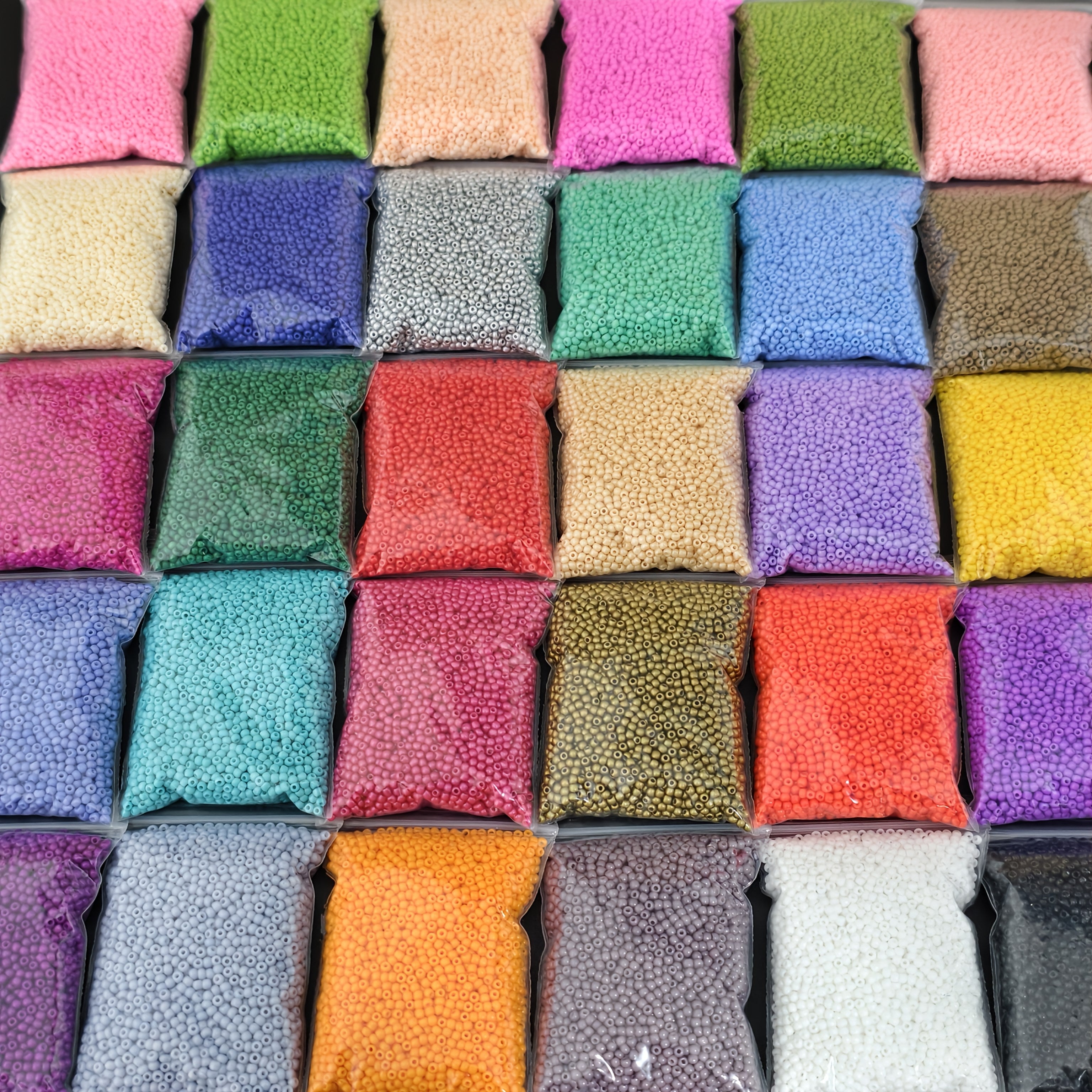 18,100pcs of 1.8mm mini solid color seed beads