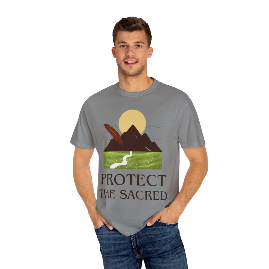Protect the Sacred T-Shirt — Mountain & Feather Environmental Justice Tee
