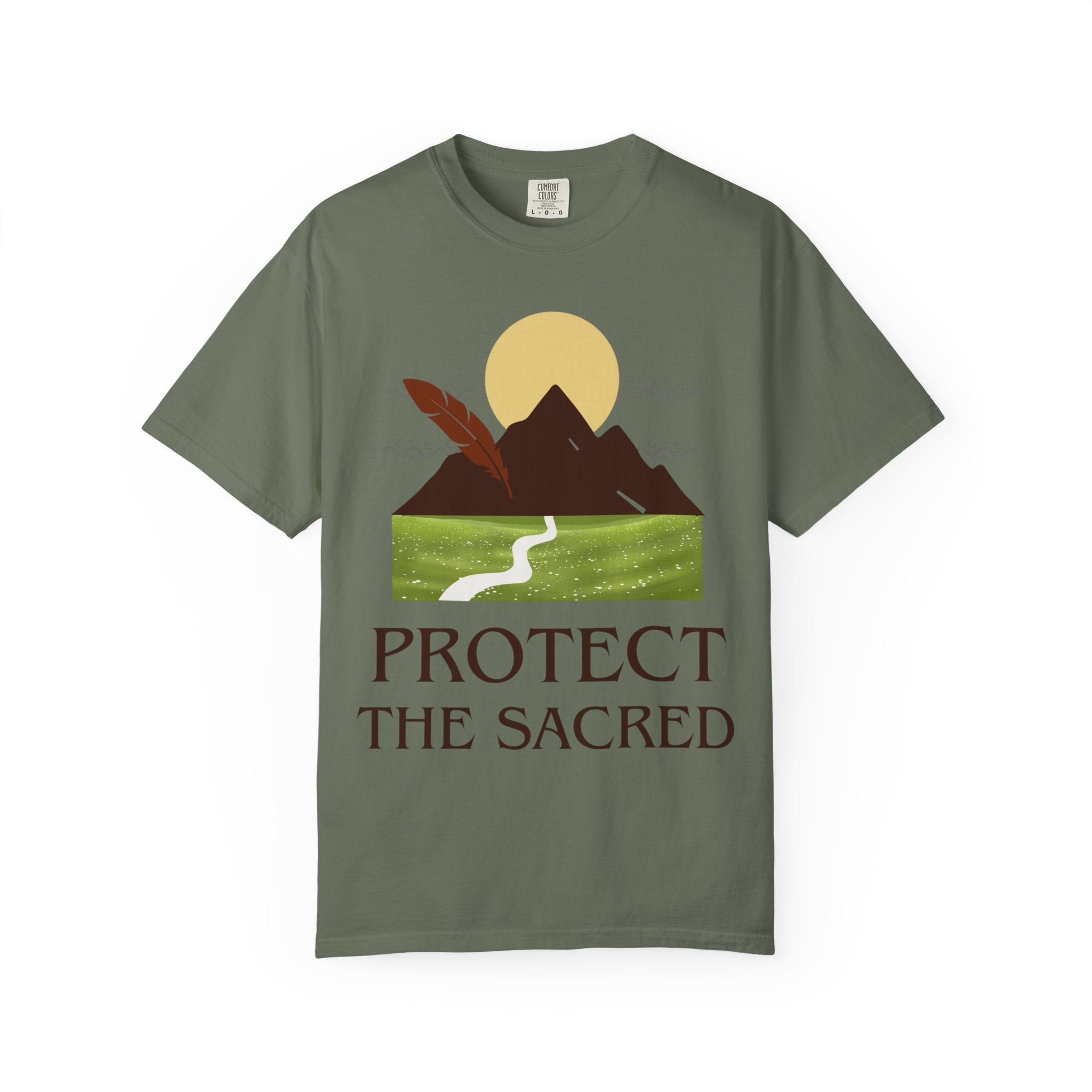 Protect the Sacred T-Shirt — Mountain & Feather Environmental Justice Tee