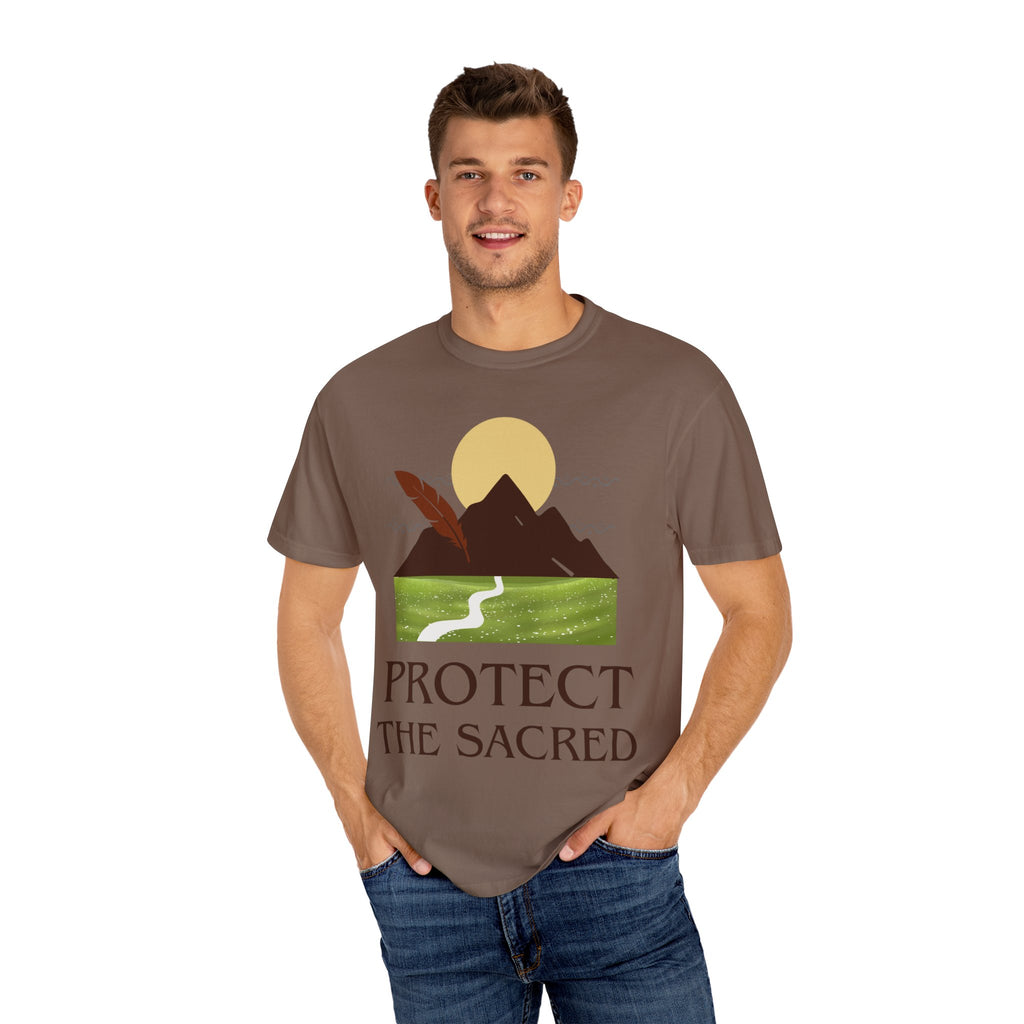 Protect the Sacred T-Shirt — Mountain & Feather Environmental Justice Tee